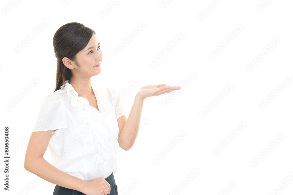 笑顔のOL 笑顔のOL