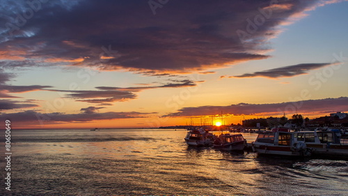 Sunset timelapse at Olhão. Algarve. Portugal