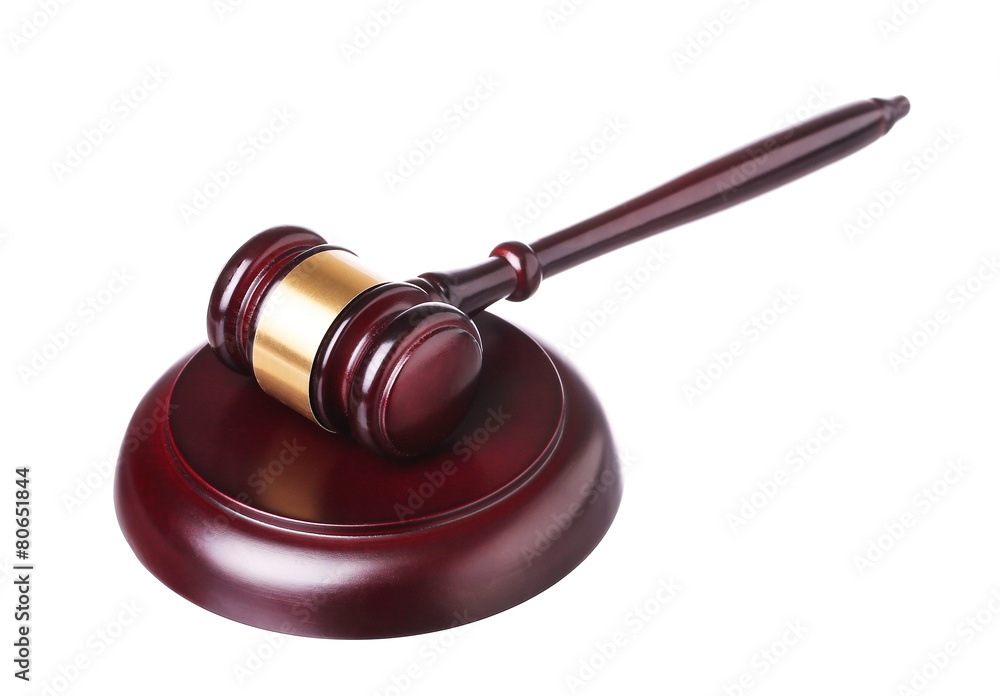 wooden judge gavel and soundboard isolated on white background. wooden judge gavel and soundboard isolated on white background.