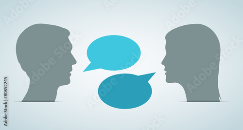 Heads Speech Bubbles