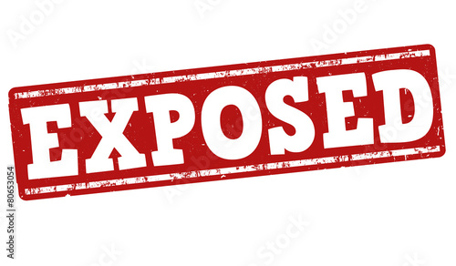 Obraz na plátne Exposed stamp