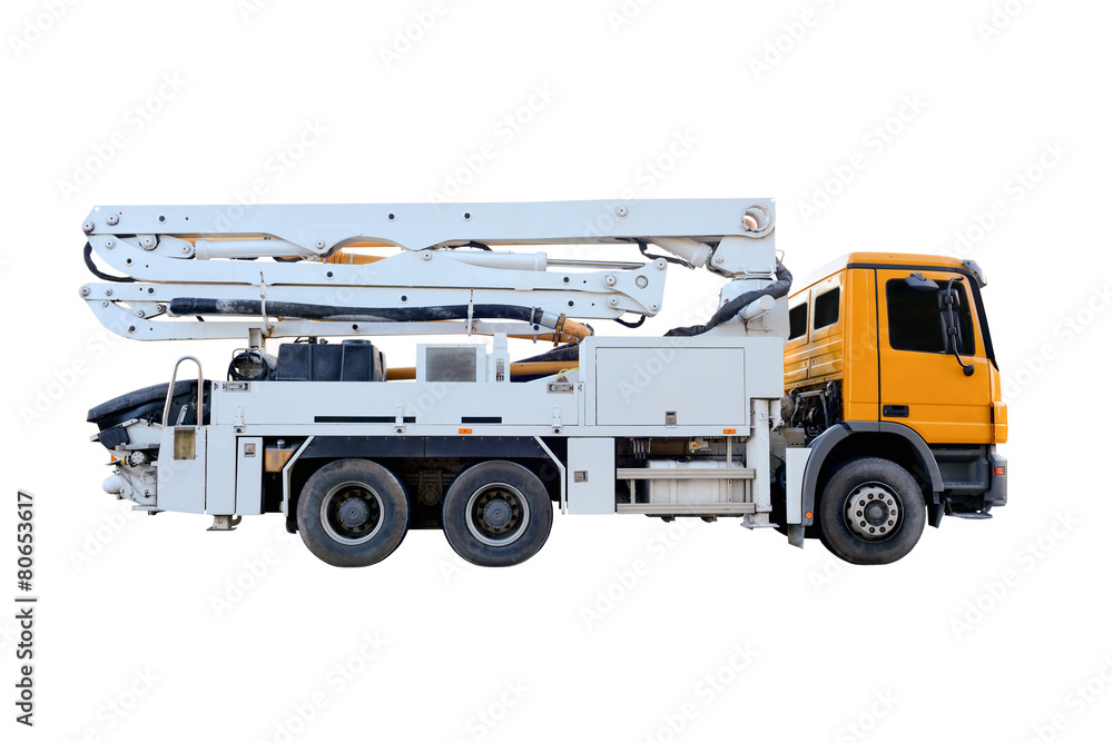 Fire truck isolated on a white background Fire truck isolated on a white background