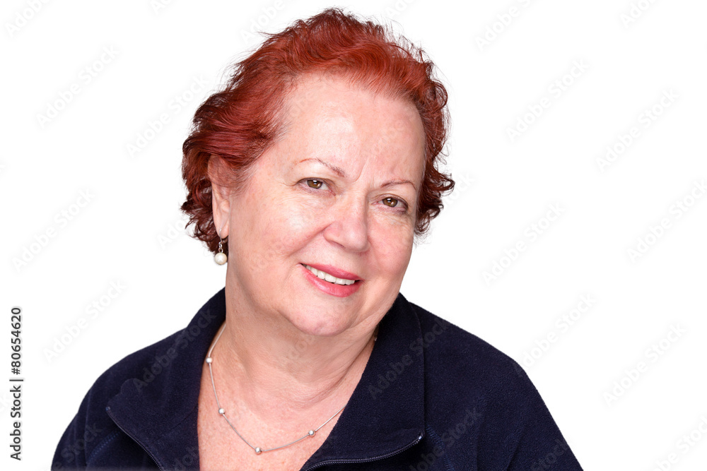 Stylish senior lady with a genuine smile Stylish senior lady with a genuine smile