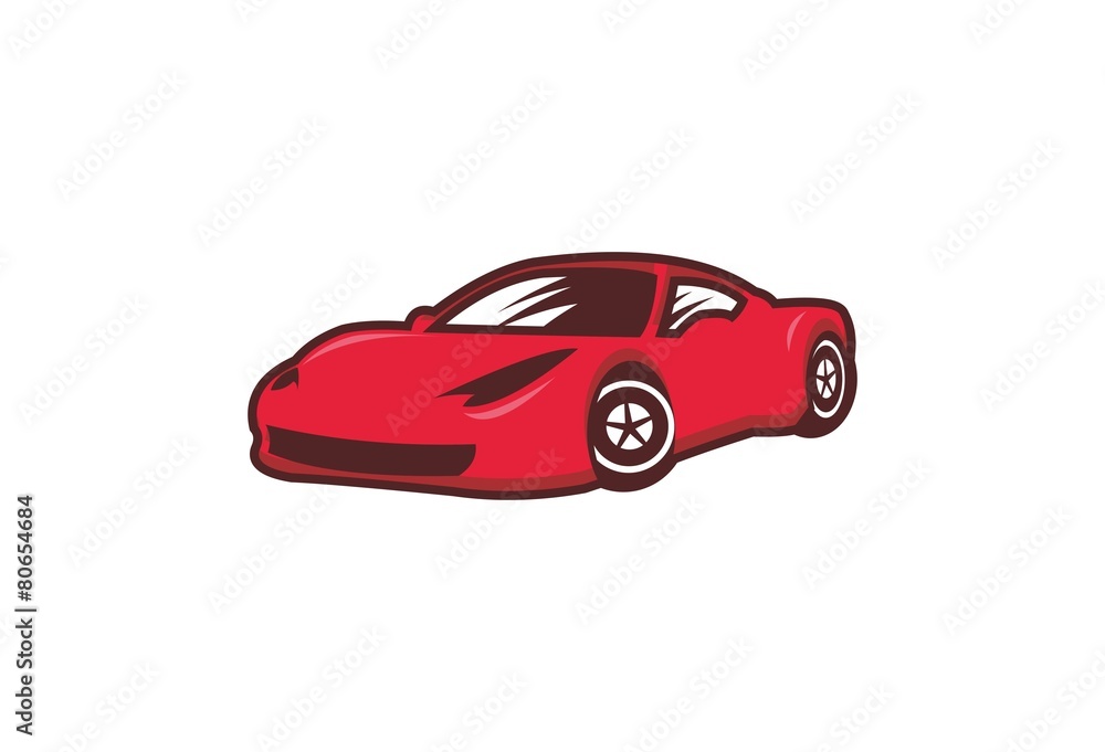 Simple Red Car