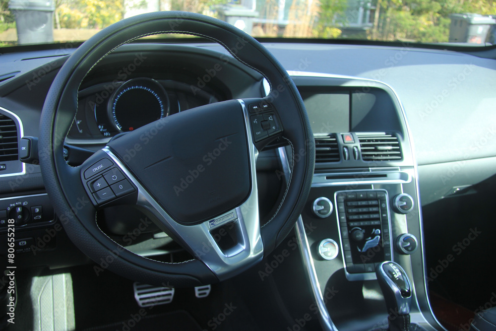 Modern car interior Modern car interior