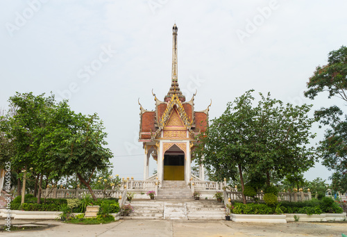 Crematory with sky background at Wat Wat Pharat Tanaram
