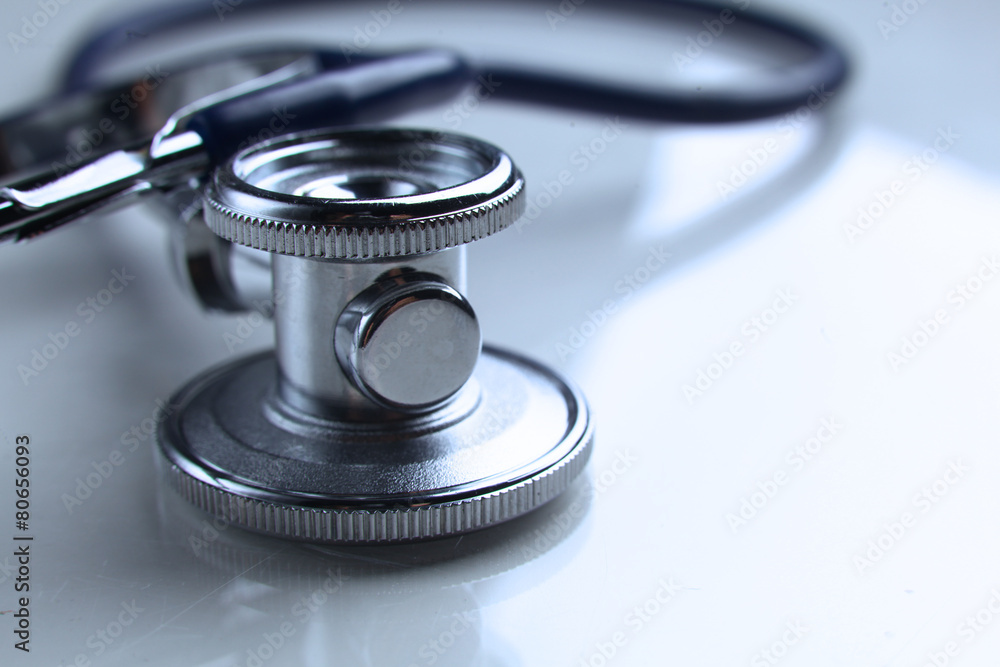 Medical stethoscope in white background Medical stethoscope in white background