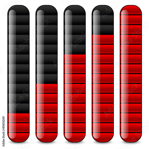 Vertical bars, loading bars, indicators