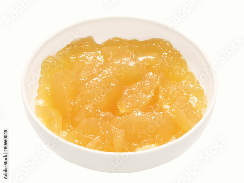 chicken stock gel isolated