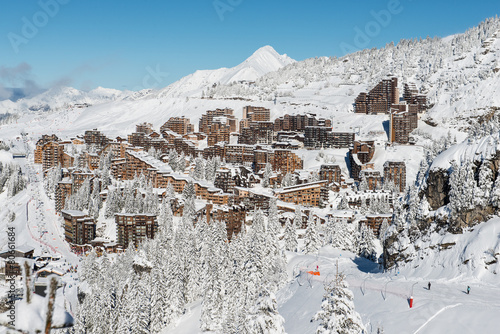 Avoriaz in Winter, seen from les Hauts-Forts