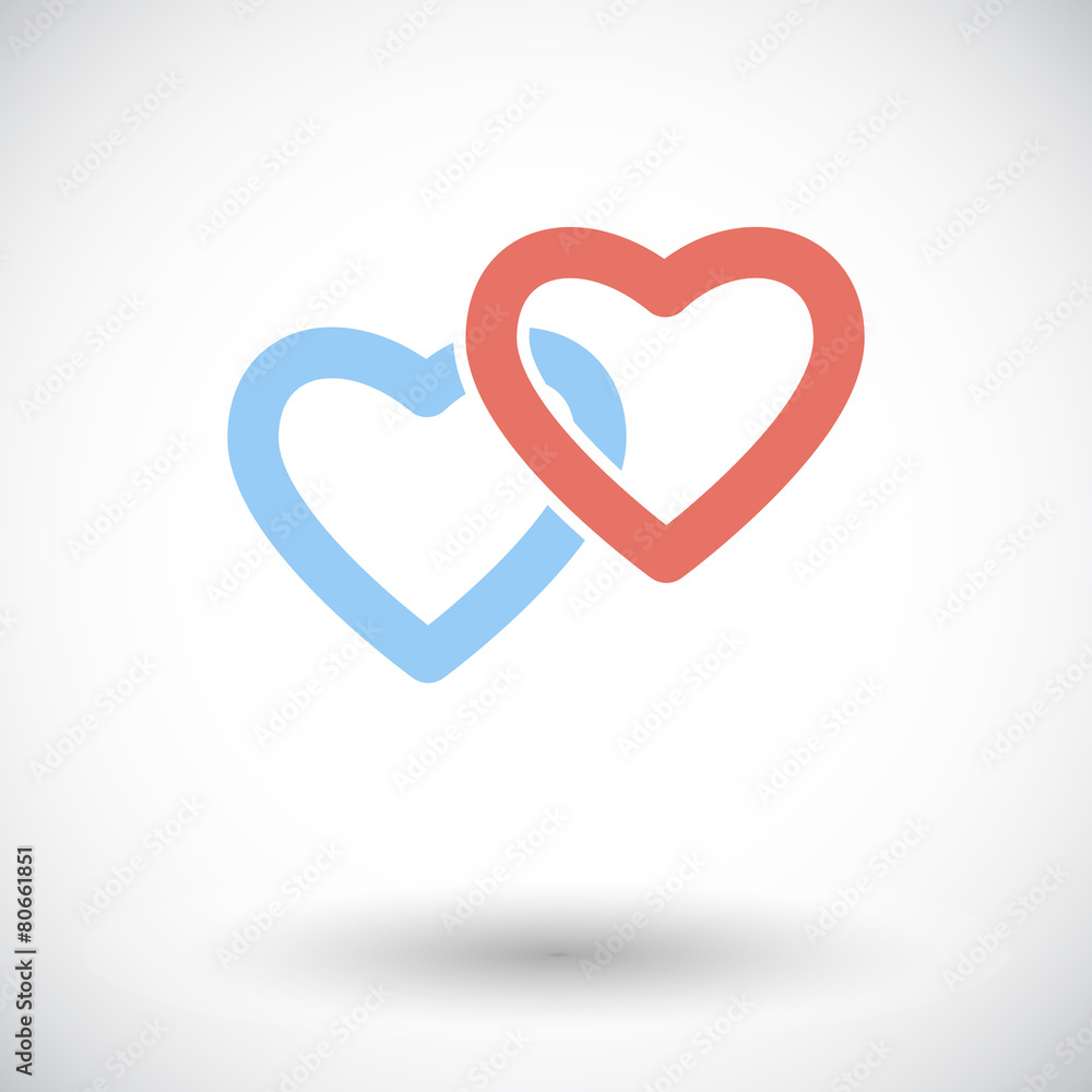 Heart flat icon Heart flat icon