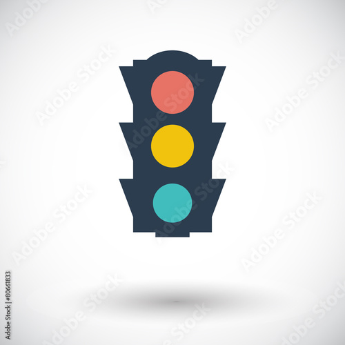 Traffic light icon.