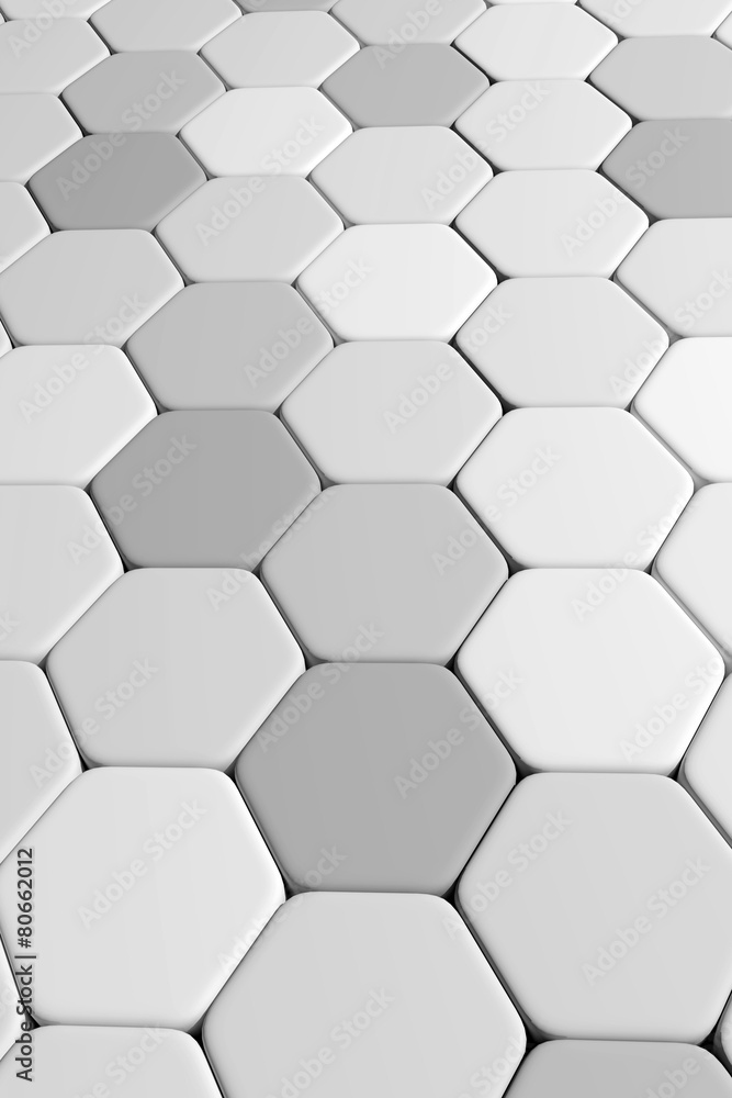 Naklejka premium Sześciokąty