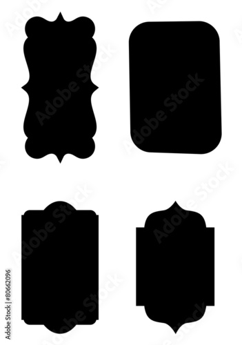 Business Labels Vector Shapes
