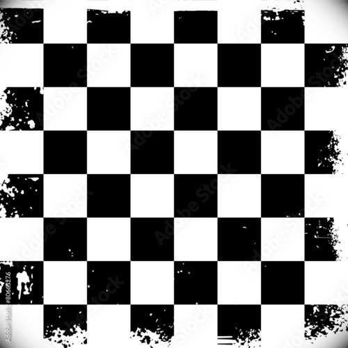 Checkered background with grungy edges