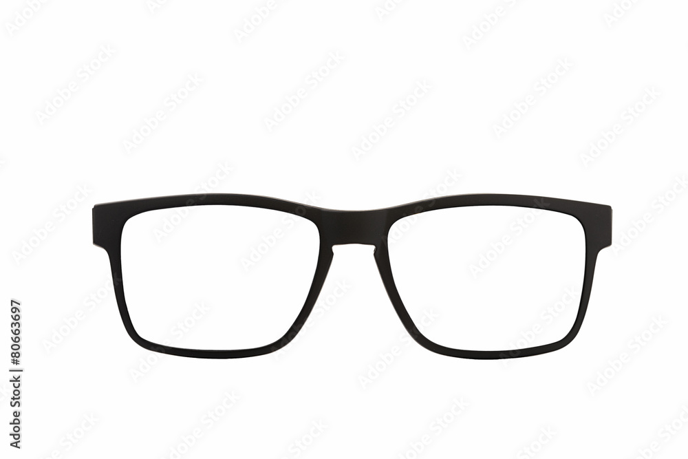 Black Eye Glasses Isolated on White Black Eye Glasses Isolated on White
