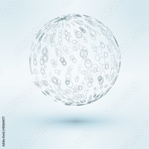 3D vector illustration of sphere