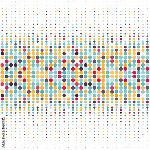 Background with the coloured circles in a vector