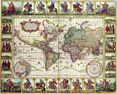 Vintage World map