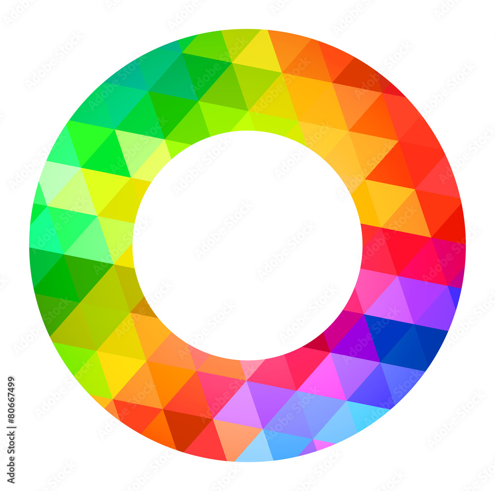 Fototapeta premium Donut Circle Color Palette Guide Spectrum Vector