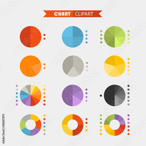 Graphic business ratings and charts .Flat infographic elements c