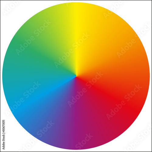 Isolated circular rainbow gradient