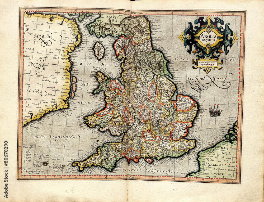 Fototapeta premium Vintage map