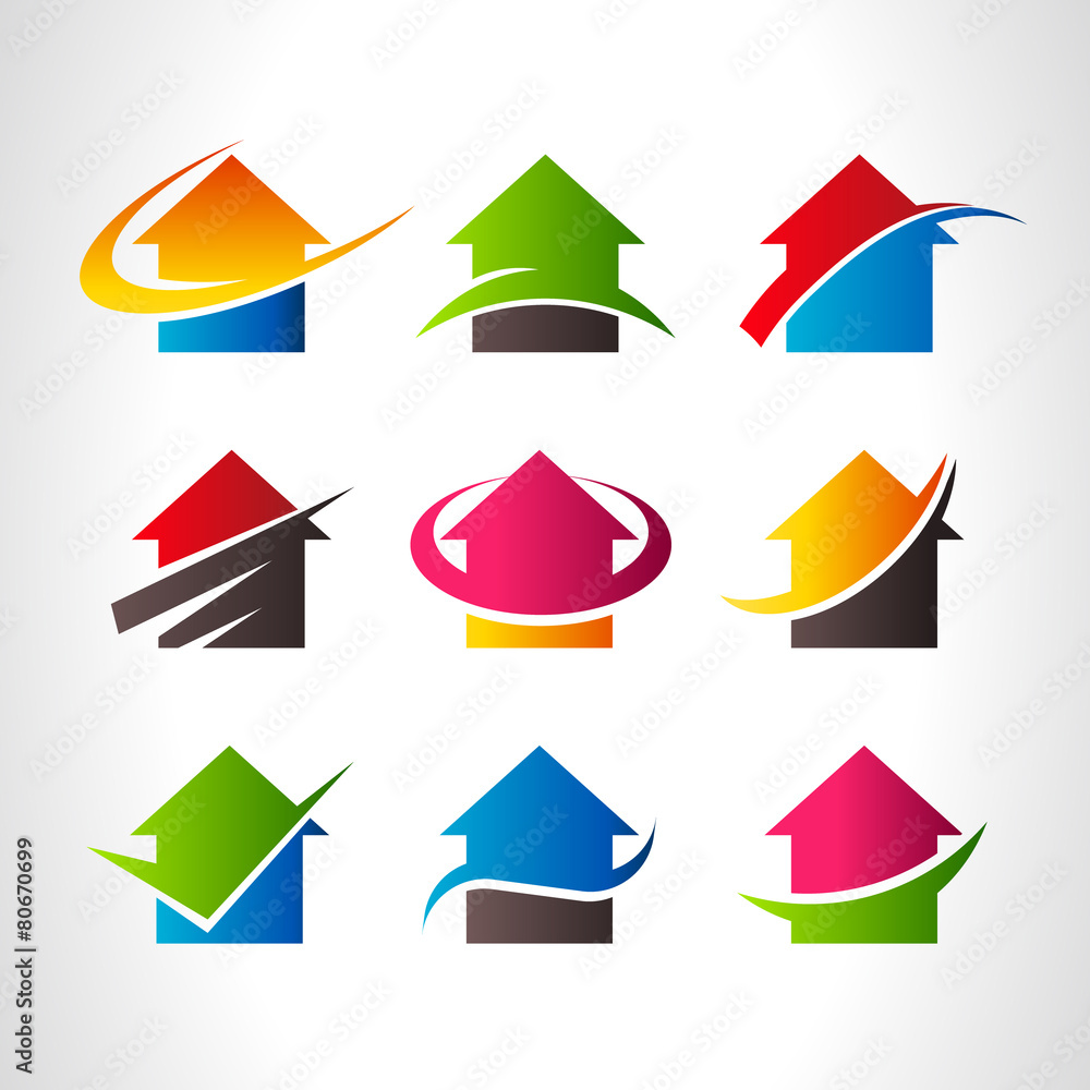 Real Estate House Logo Icons