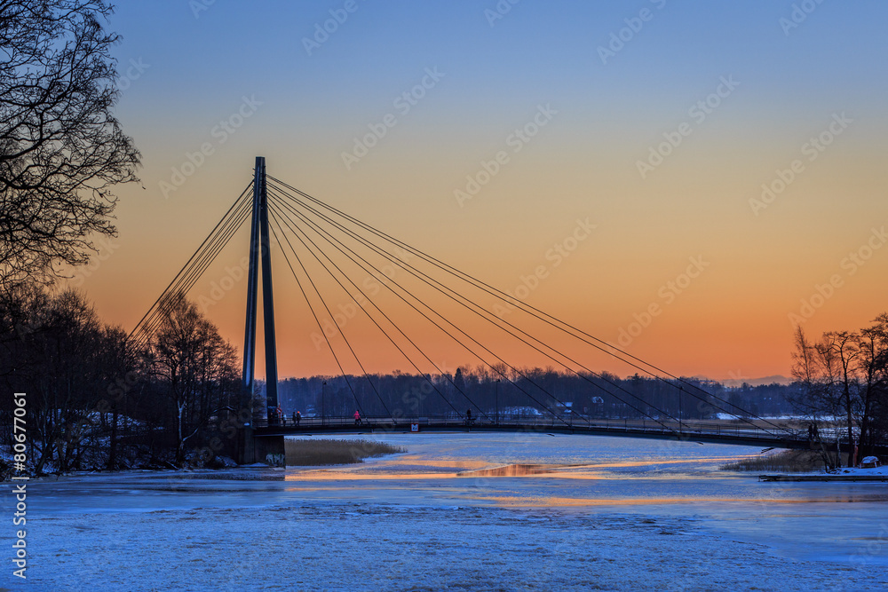 Obraz premium Matinkaaren silta, bridge