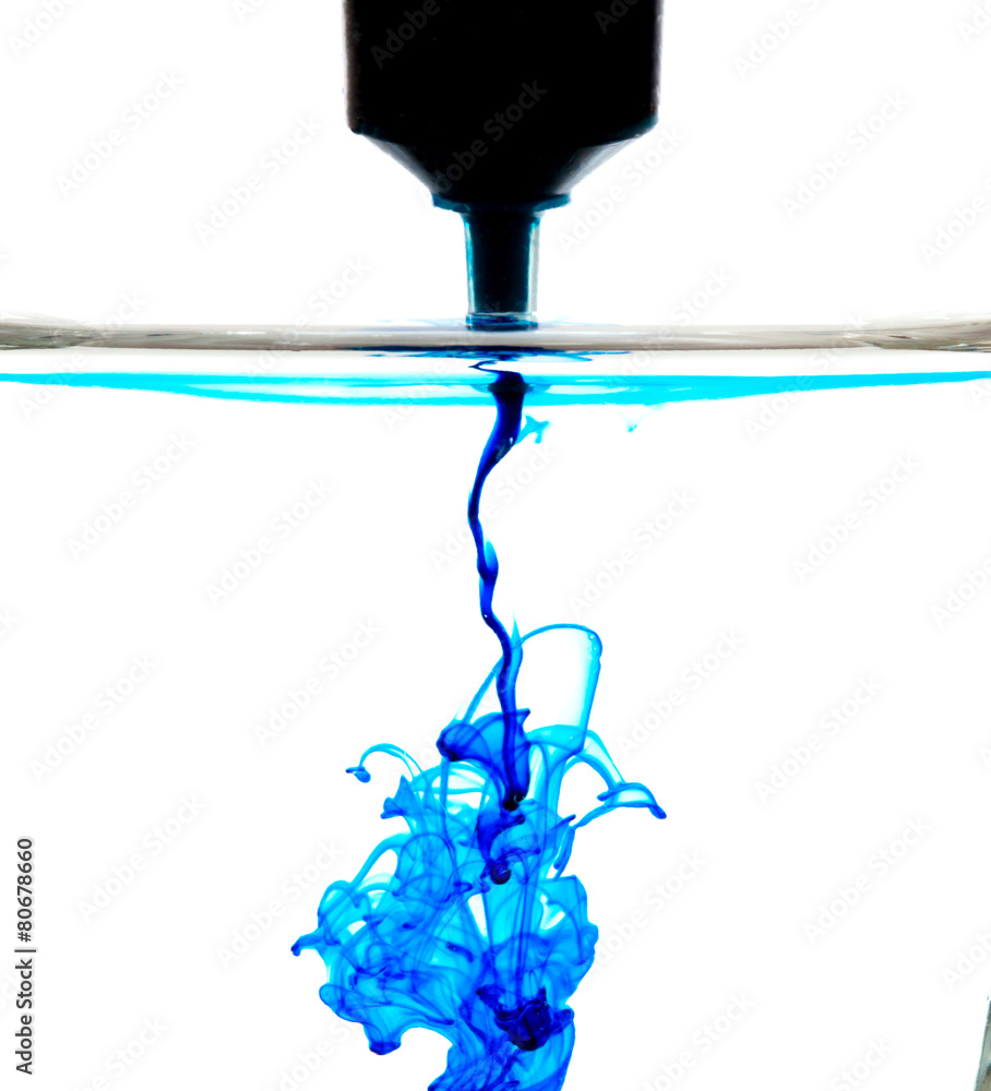 The blue liquid abstract background