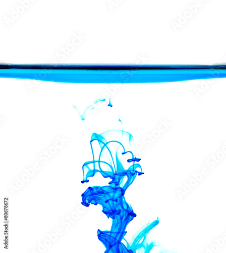 The blue liquid abstract background