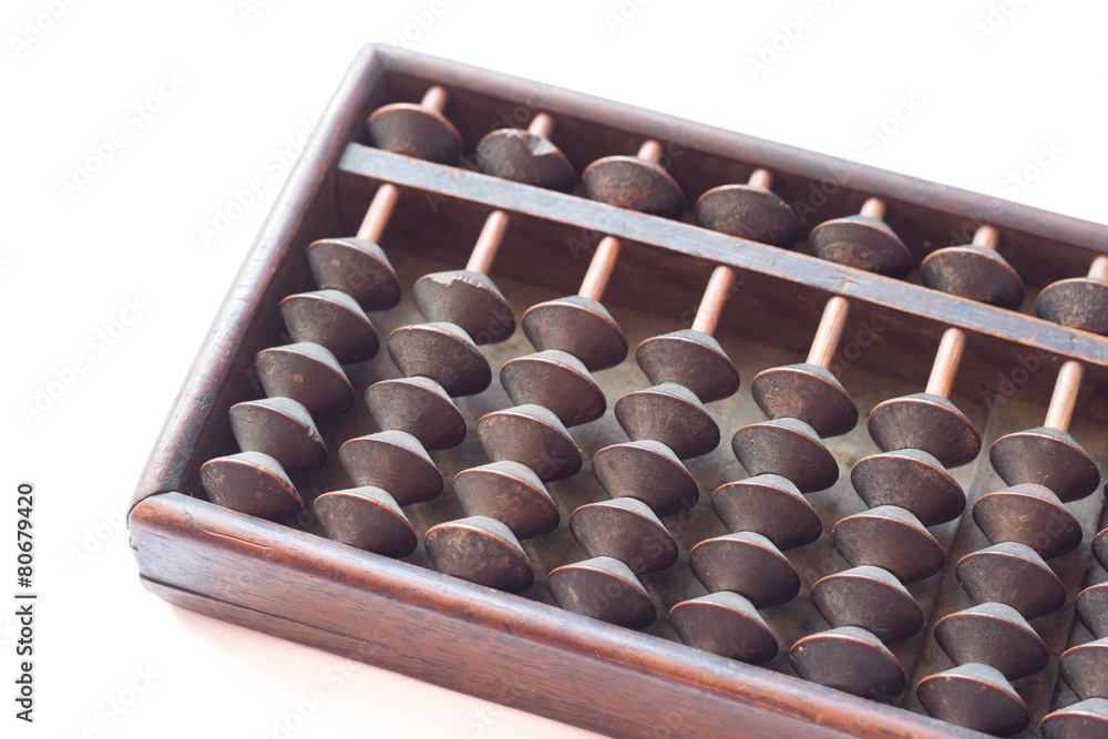 Japanese antique five beads wooden abacus Japanese antique five beads wooden abacus