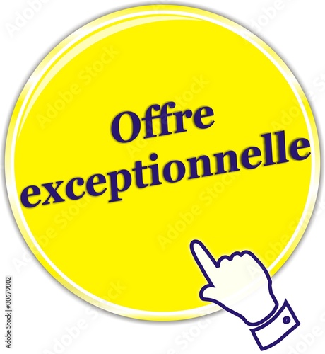 bouton offre exceptionnelle photo