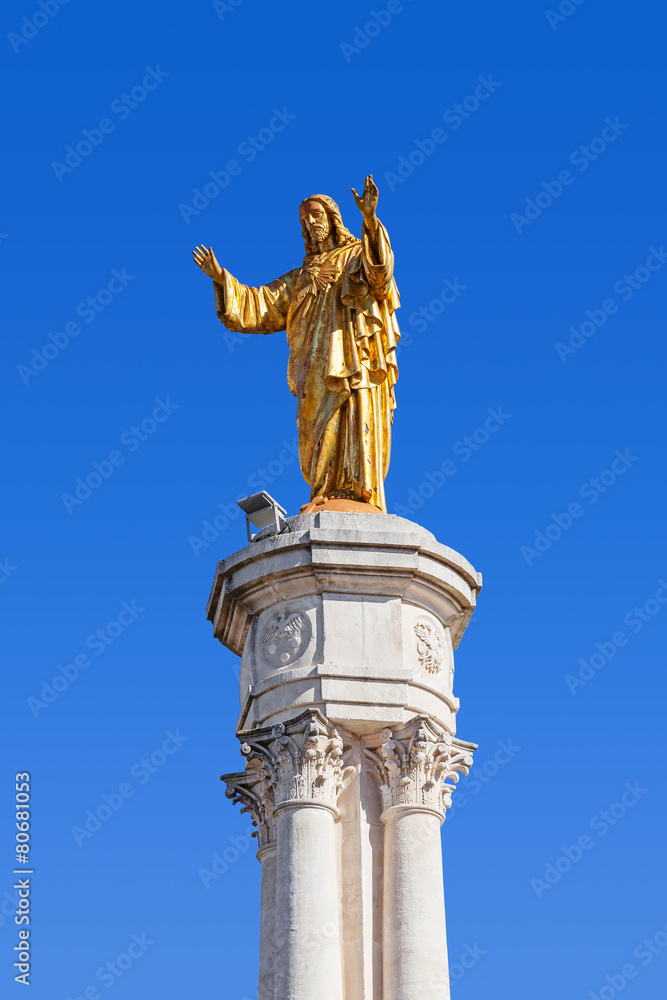 Sanctuary of Fatima, Portugal. Sacred Heart of Jesus Monument