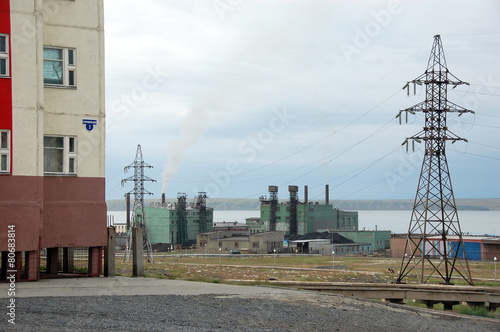 Town power station at Pevek photo