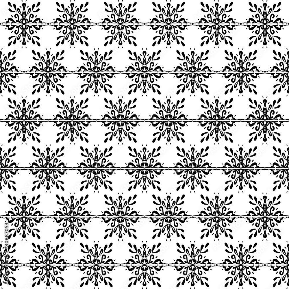 Vector seamless monochrome pattern. Modern stylish texture Vector seamless monochrome pattern. Modern stylish texture