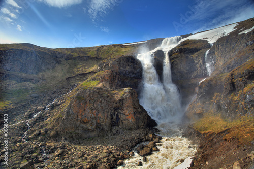 Waterfall in central mountain Iceland © TTstudio