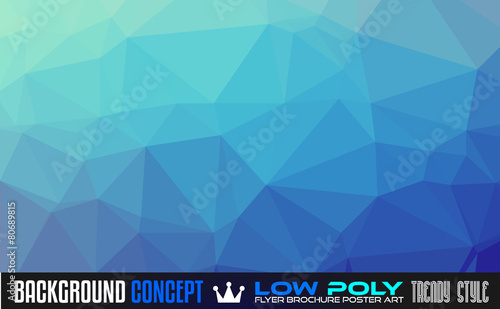 Low Poly Art background for your polygonal flyer