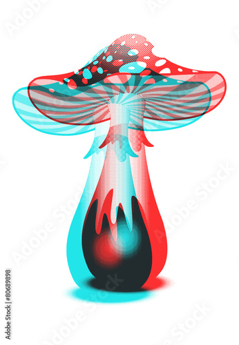 Vector Amanita Background.