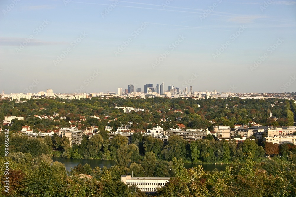 Obraz premium Panorama sur les Hauts-de-Seine