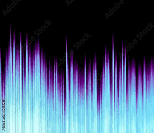 Colorful waveform