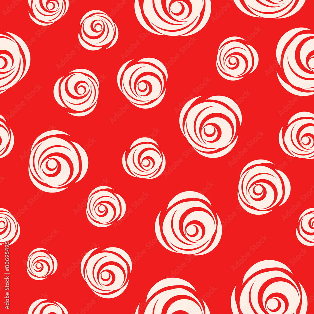 Red Vector Looped Background with Roses Red Vector Looped Background with Roses