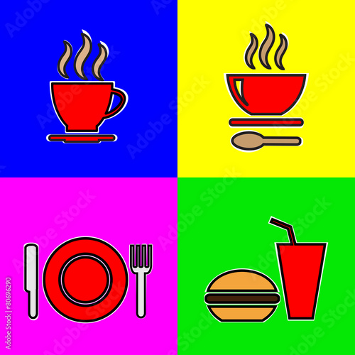 Food vector icons