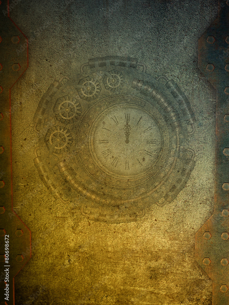 Naklejka premium steampunk