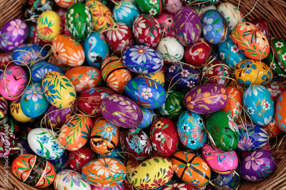 Background with Easter Eggs Background with Easter Eggs