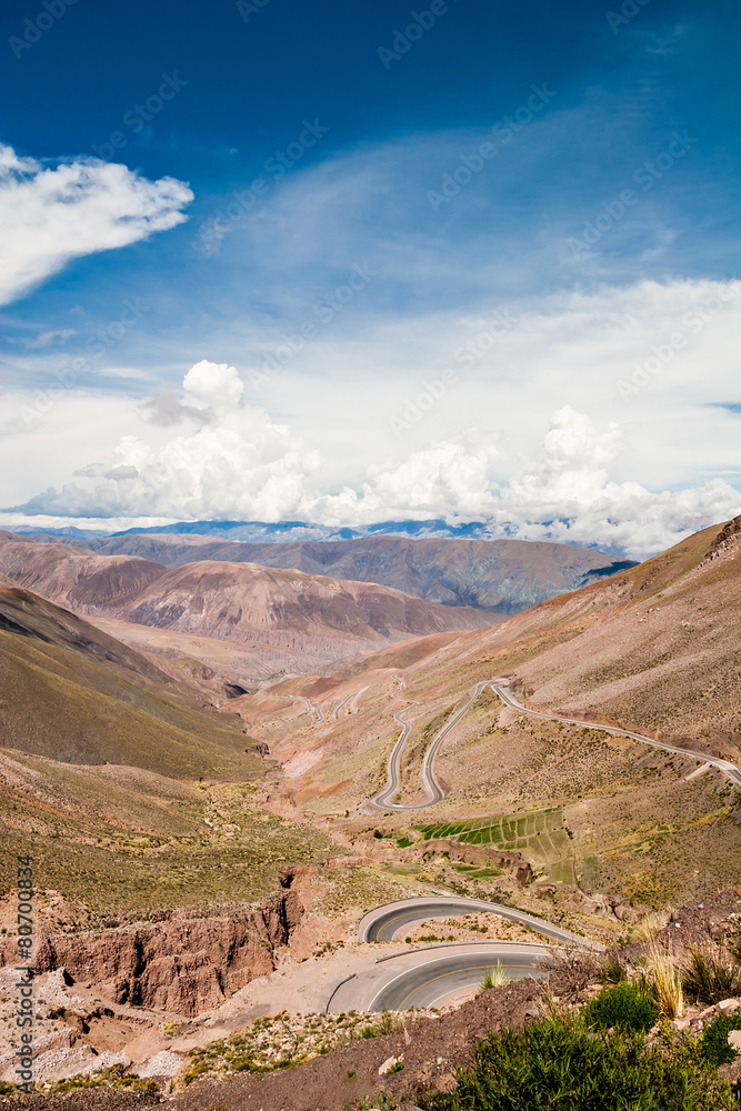 Bergpass in den Anden Argentiniens