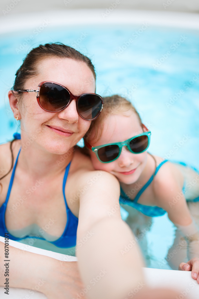 Mother and daughter on vacation Mother and daughter on vacation