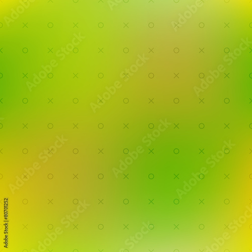 Blurred seamless background. Cross and circles pattern.