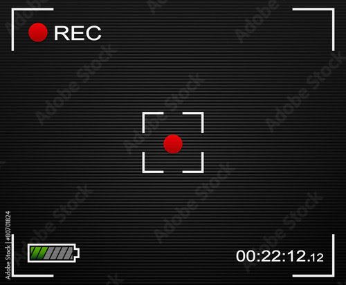 Camera background. Camera background and UI elements. Viewfinder
