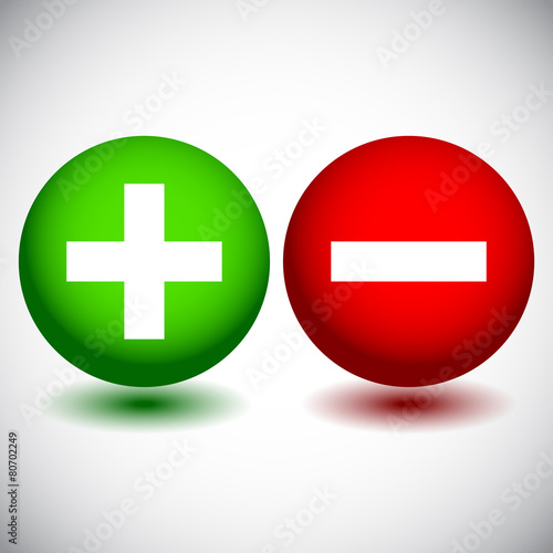 Plus and Minus Icons
